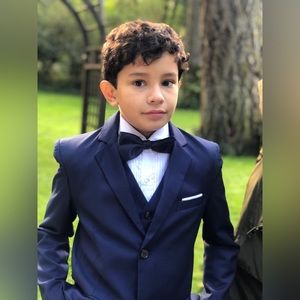 Boys size 10 dark blue suit